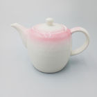 Red Glaze Gradual Change Japanese Teapot With Ceramic Lid And Spout